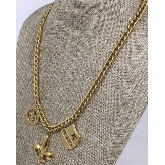 Vintage 1980s Signed Givenchy Charm Necklace - Picture 3 of 7